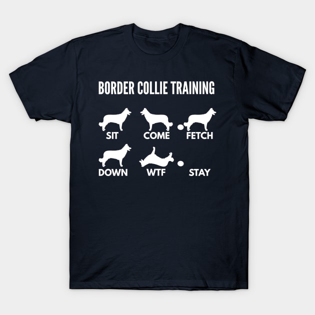 Border Collie Training Boxer Dog Tricks T-Shirt by DoggyStyles